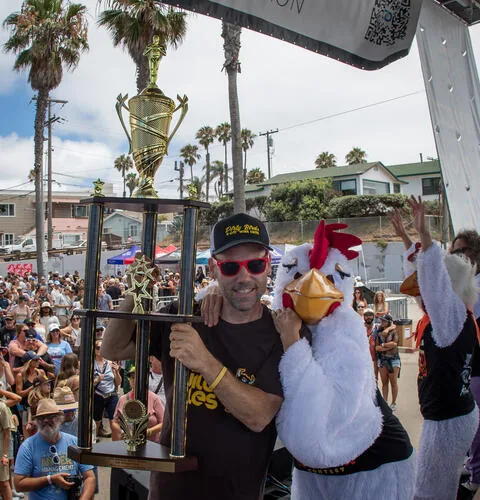 46th Annual OB Street Fair & Chili Cook-Off in San Diego, CA - food and drink stalls and crowds (photo 2 of 4)