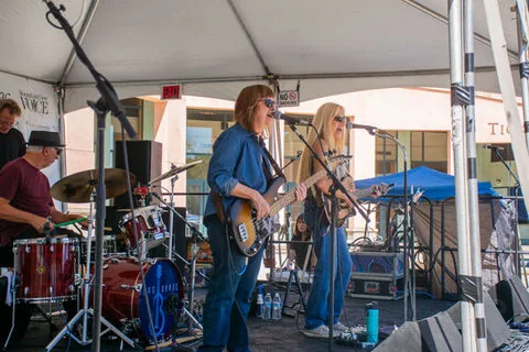 54th Annual Art & Wine Festival in Mountain View, CA - food and drink stalls and crowds (photo 2 of 4)