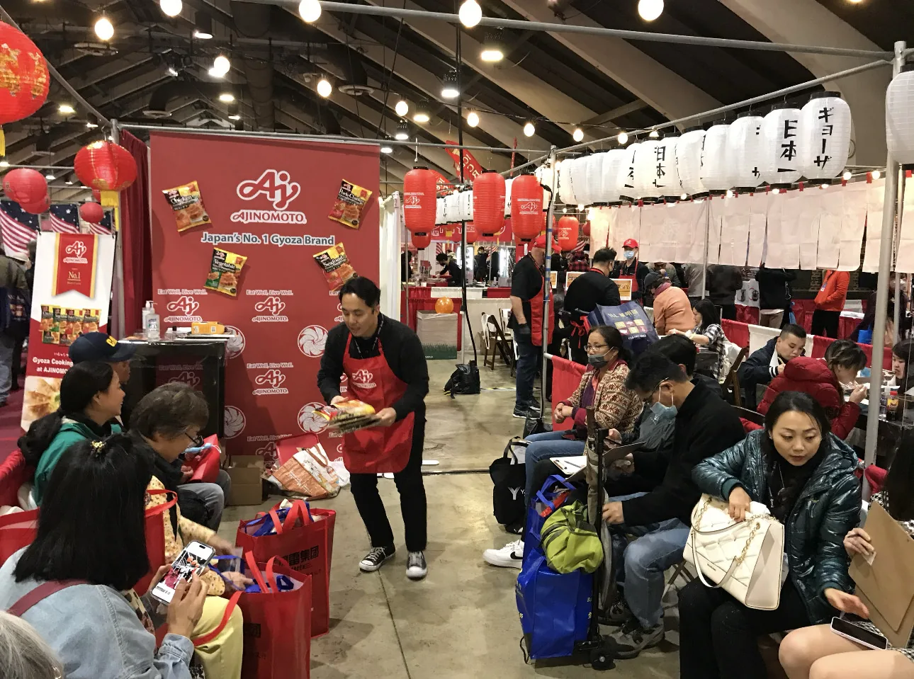 Asian American Expo in La Verne, CA - food and drink stalls and crowds (photo 2 of 3)