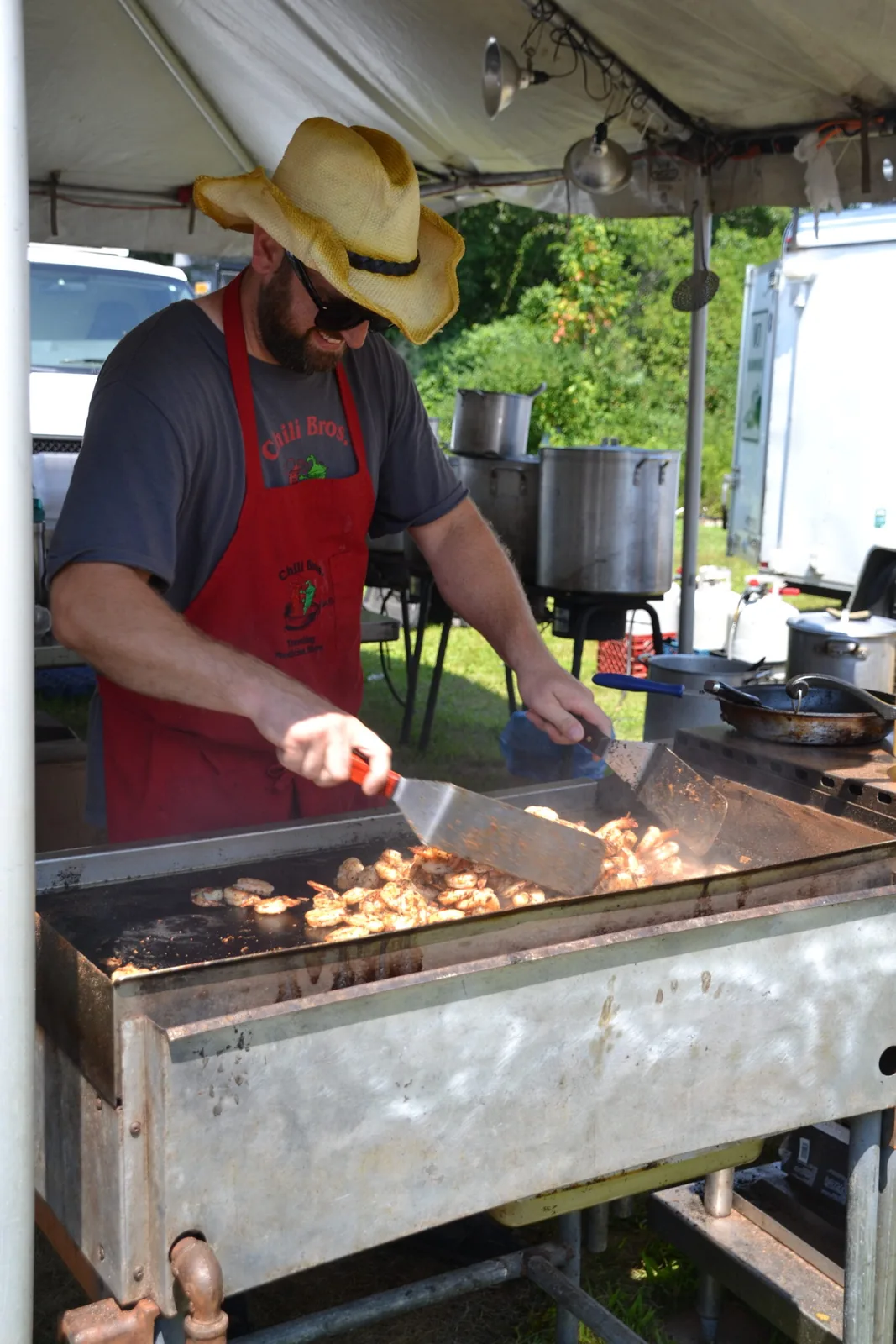 Charlestown Seafood Festival in Charlestown, RI - food and drink stalls and crowds (photo 2 of 4)
