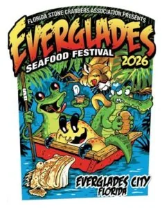 Everglades Seafood Festival in Everglades City , FL - food and drink stalls and crowds (photo 2 of 4)