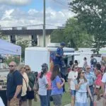 Georgia Blueberry Festival in Alma , GA - food and drink stalls and crowds (photo 2 of 4)