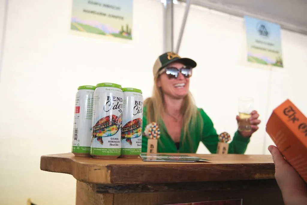 Hard-Pressed Cider Fest in Hood River , OR - food and drink stalls and crowds (photo 2 of 4)