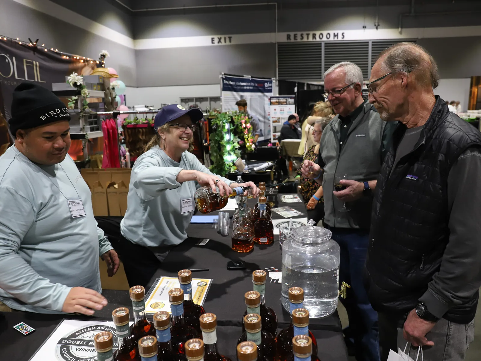 Portland Seafood & Wine Festival in Portland, OR - food and drink stalls and crowds (photo 2 of 4)