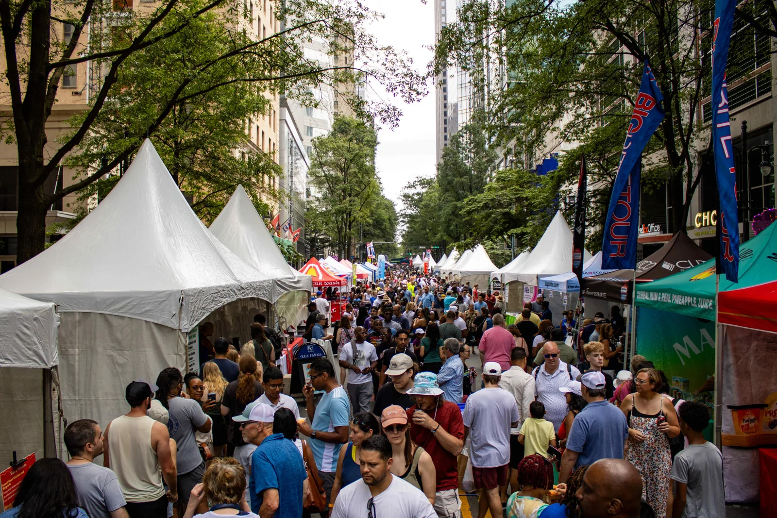 Taste of Charlotte in Charlotte, NC - food and drink stalls and crowds (photo 2 of 4)
