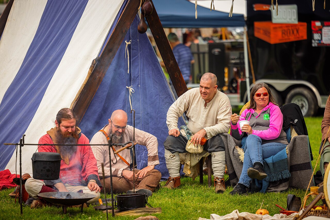 Scene from Ashville Viking Festival