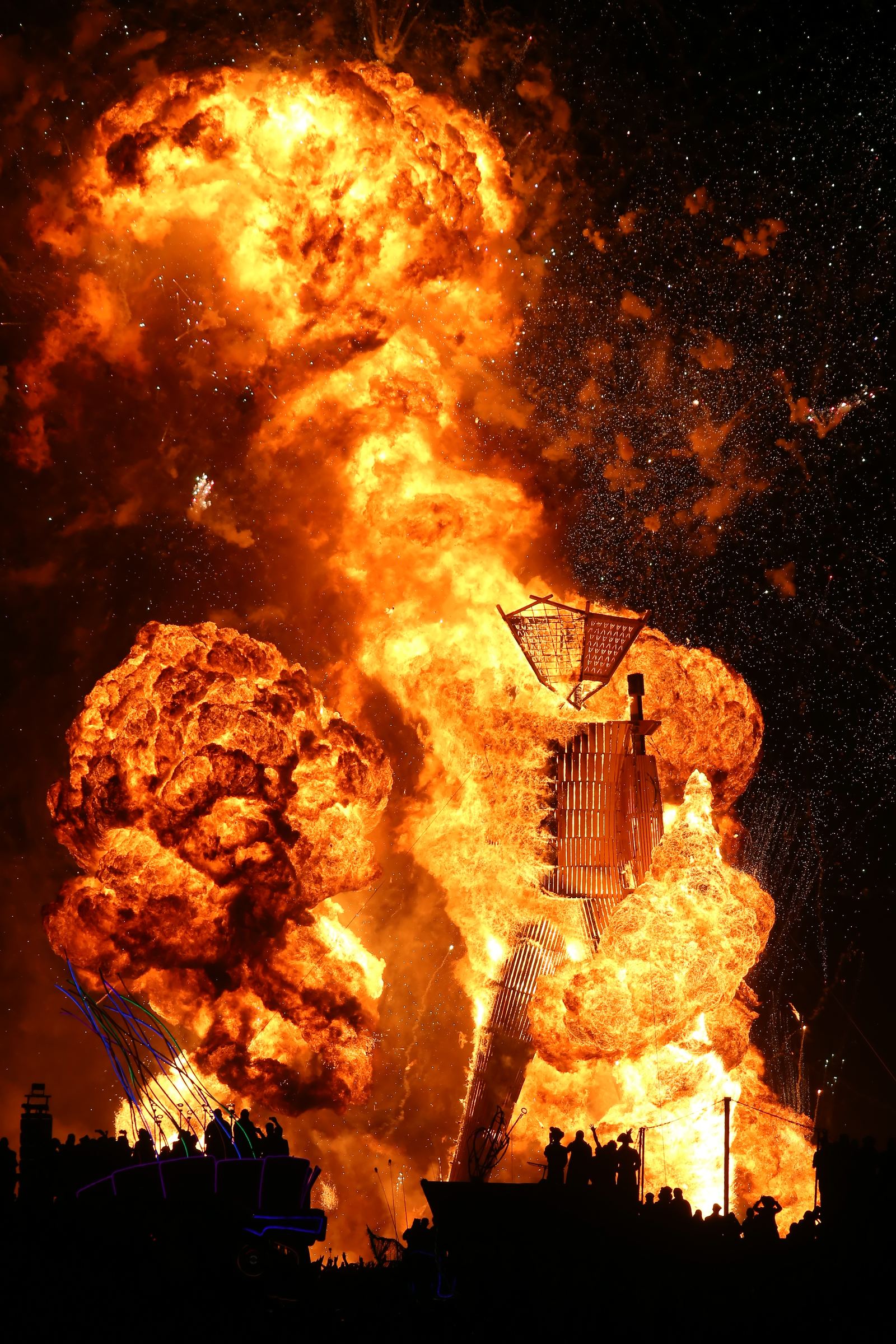 Burning Man in Black Rock Desert (2014)
