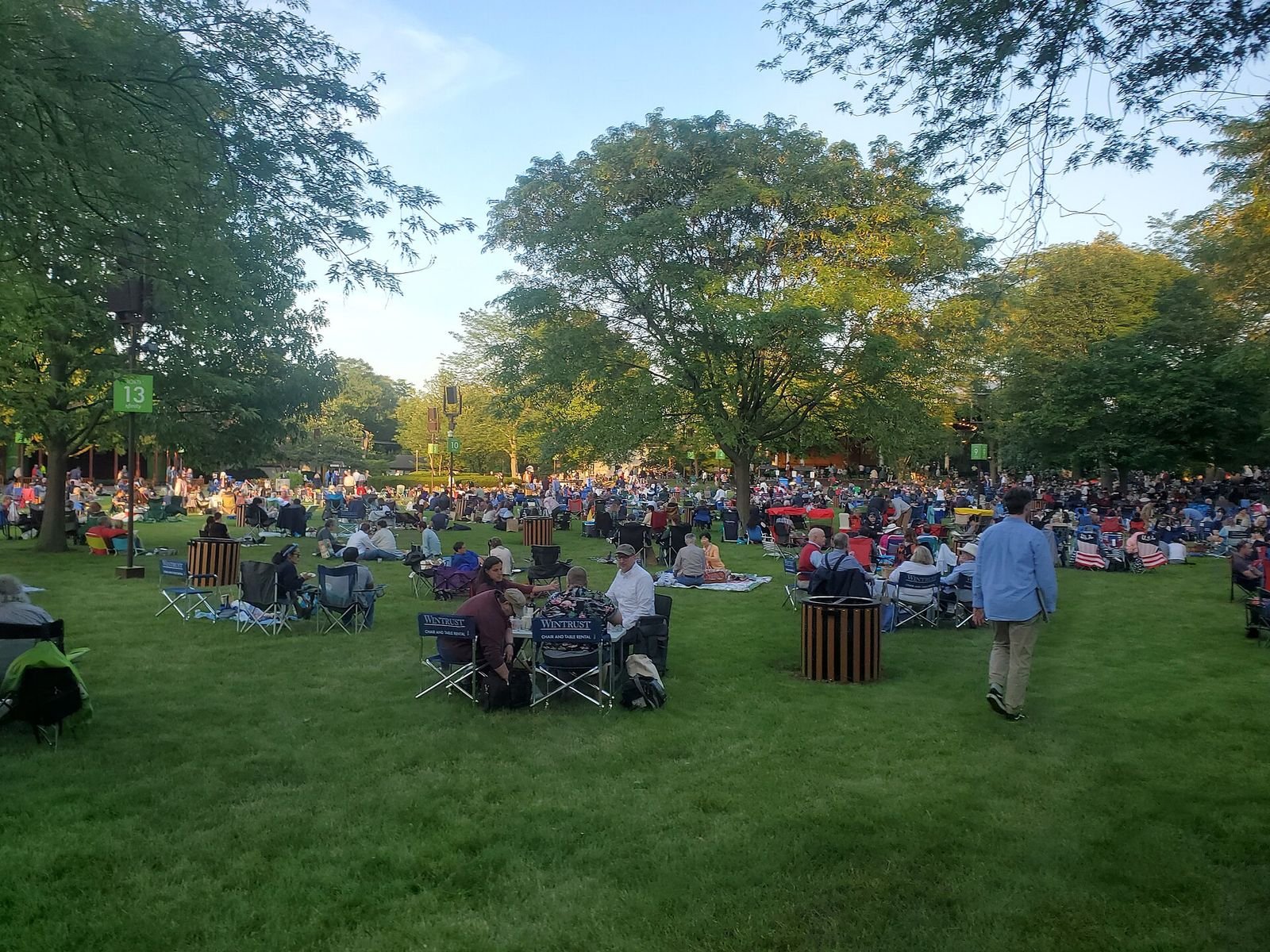 Ravinia Festival crowd in Highland Park
