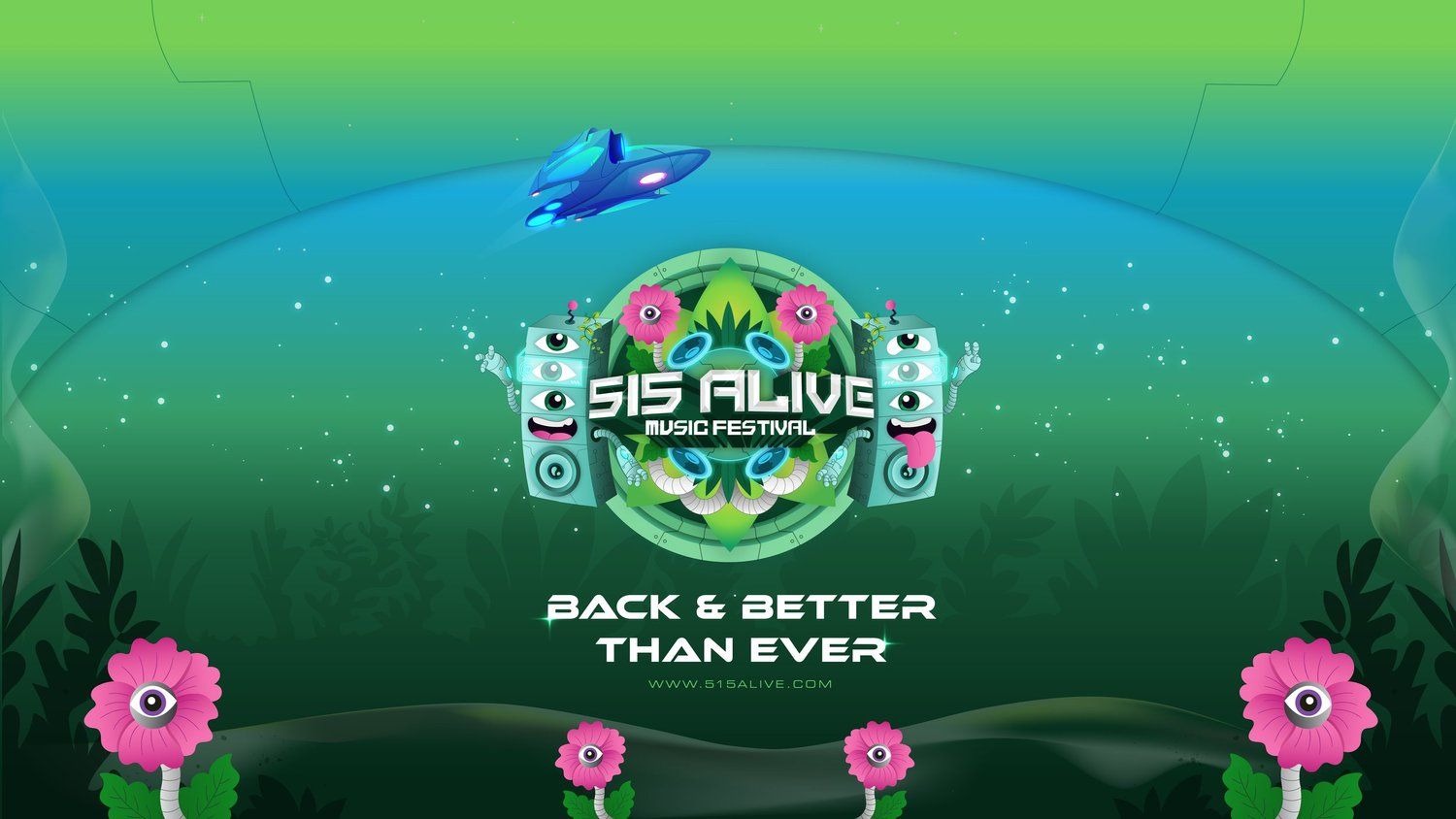 515 Alive Music Festival, official poster and event artwork