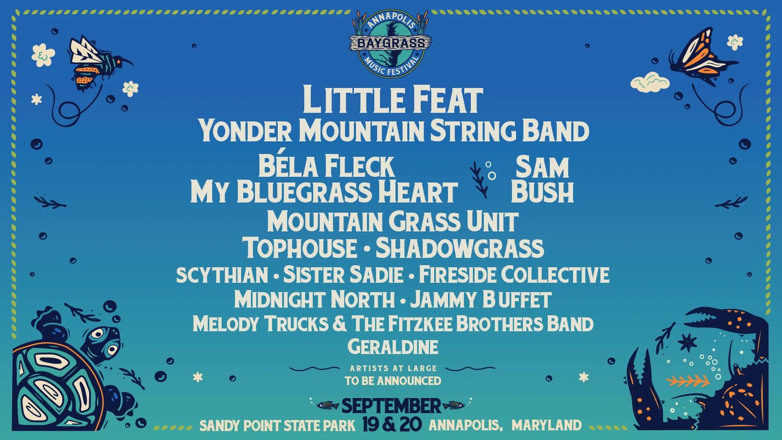 Annapolis Baygrass Music Festival, official poster and event artwork