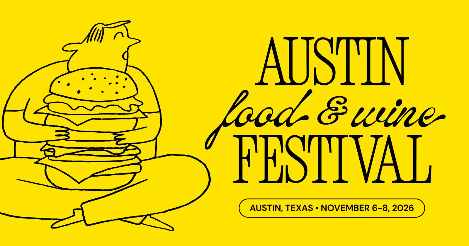 Austin Food + Wine Festival, official poster and event artwork