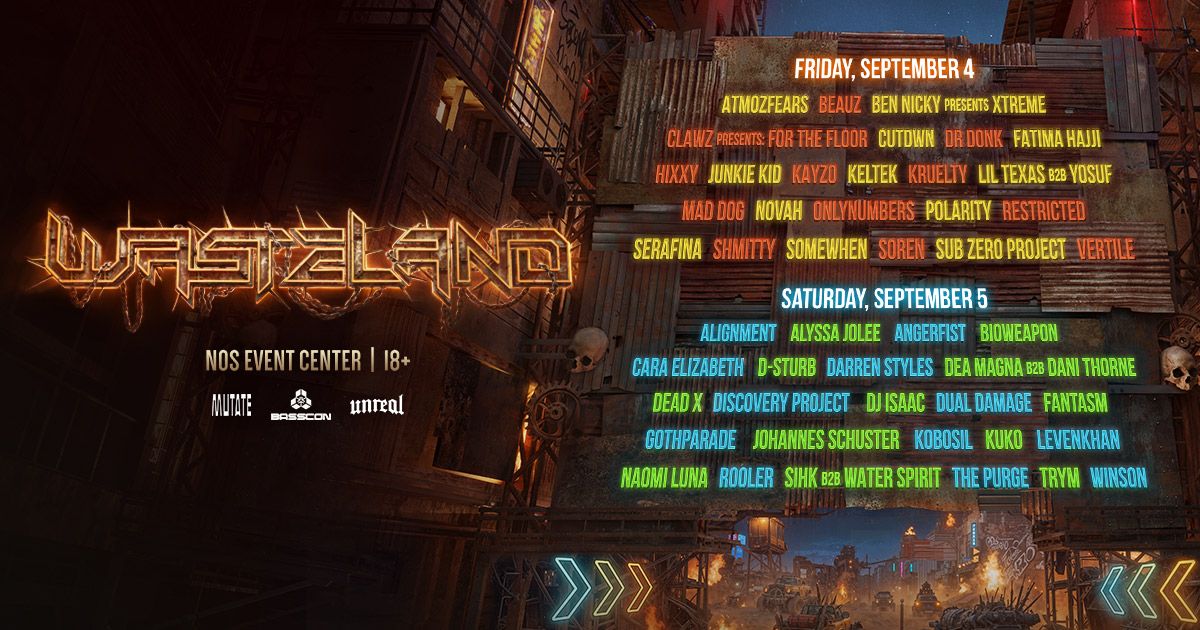 Basscon Wasteland, official poster and event artwork