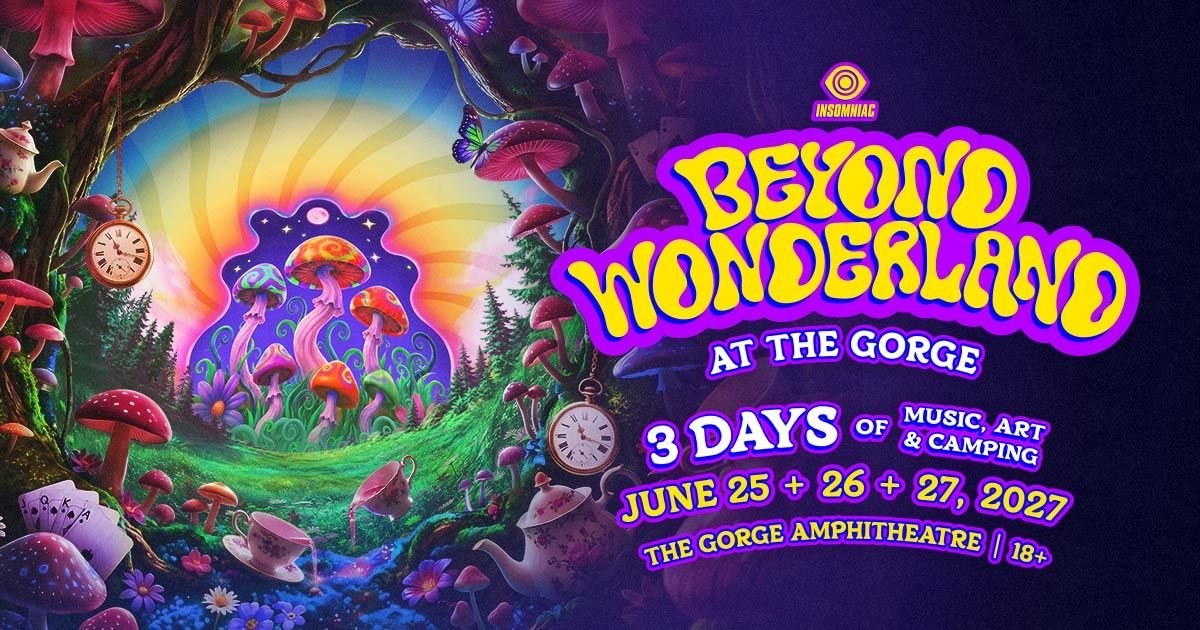Beyond Wonderland at The Gorge — official poster and event artwork