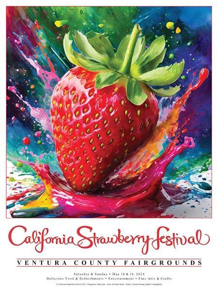 California Strawberry Festival, official poster and event artwork