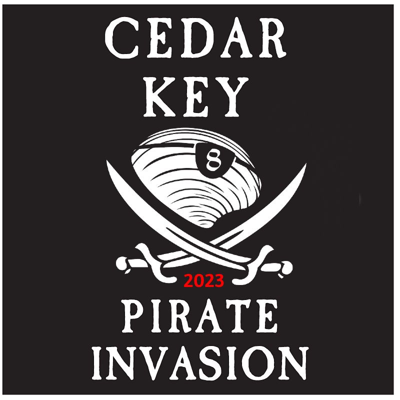 Cedar Key Pirate Invasion, official poster and event artwork