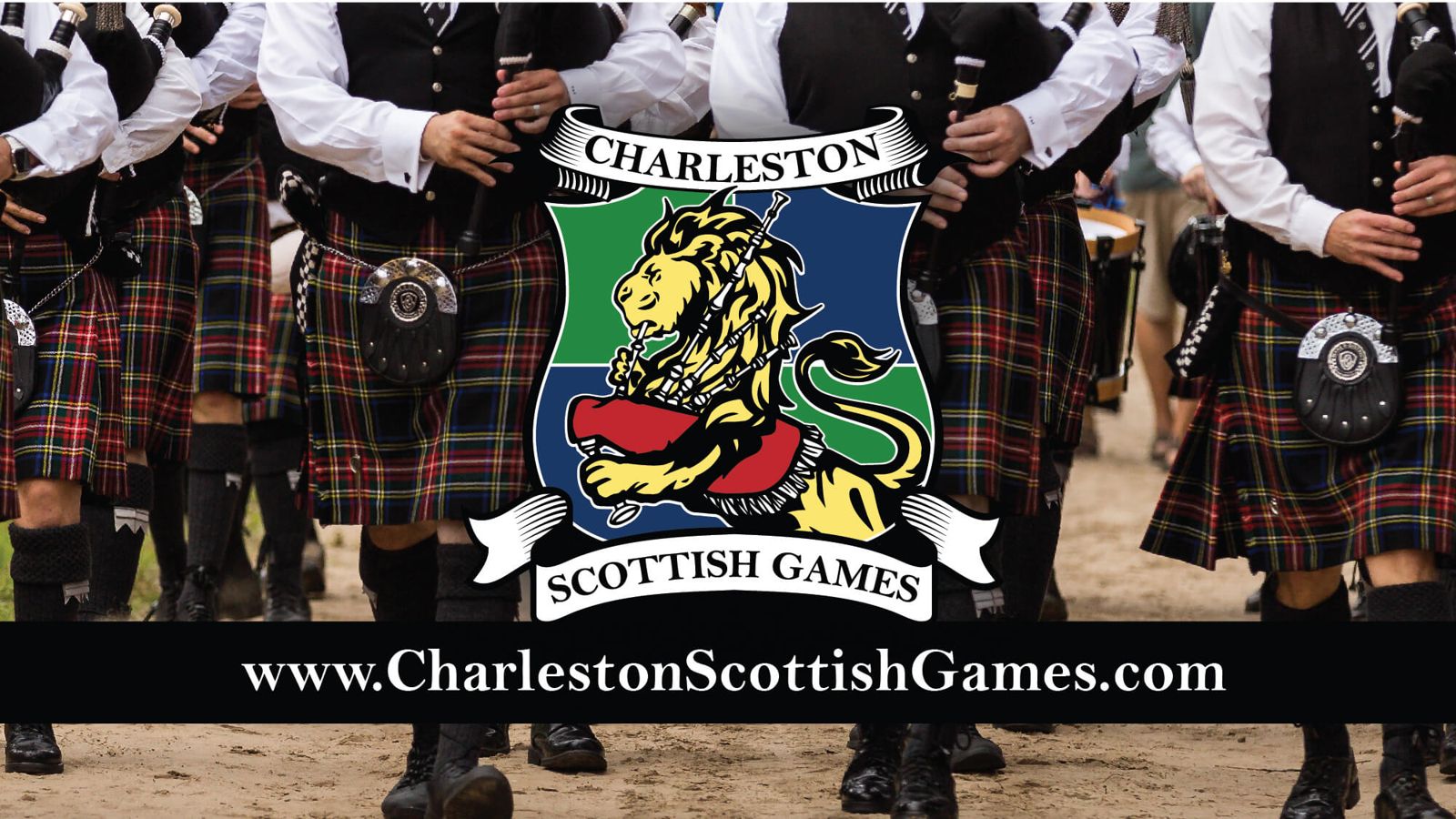 Charleston Scottish Games & Highland Gathering, official poster and event artwork