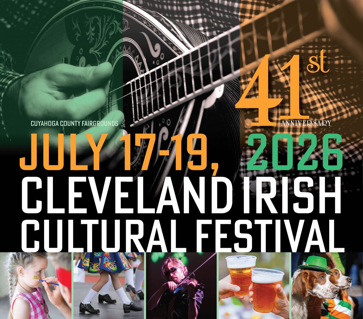 Cleveland Irish Cultural Festival, official poster and event artwork