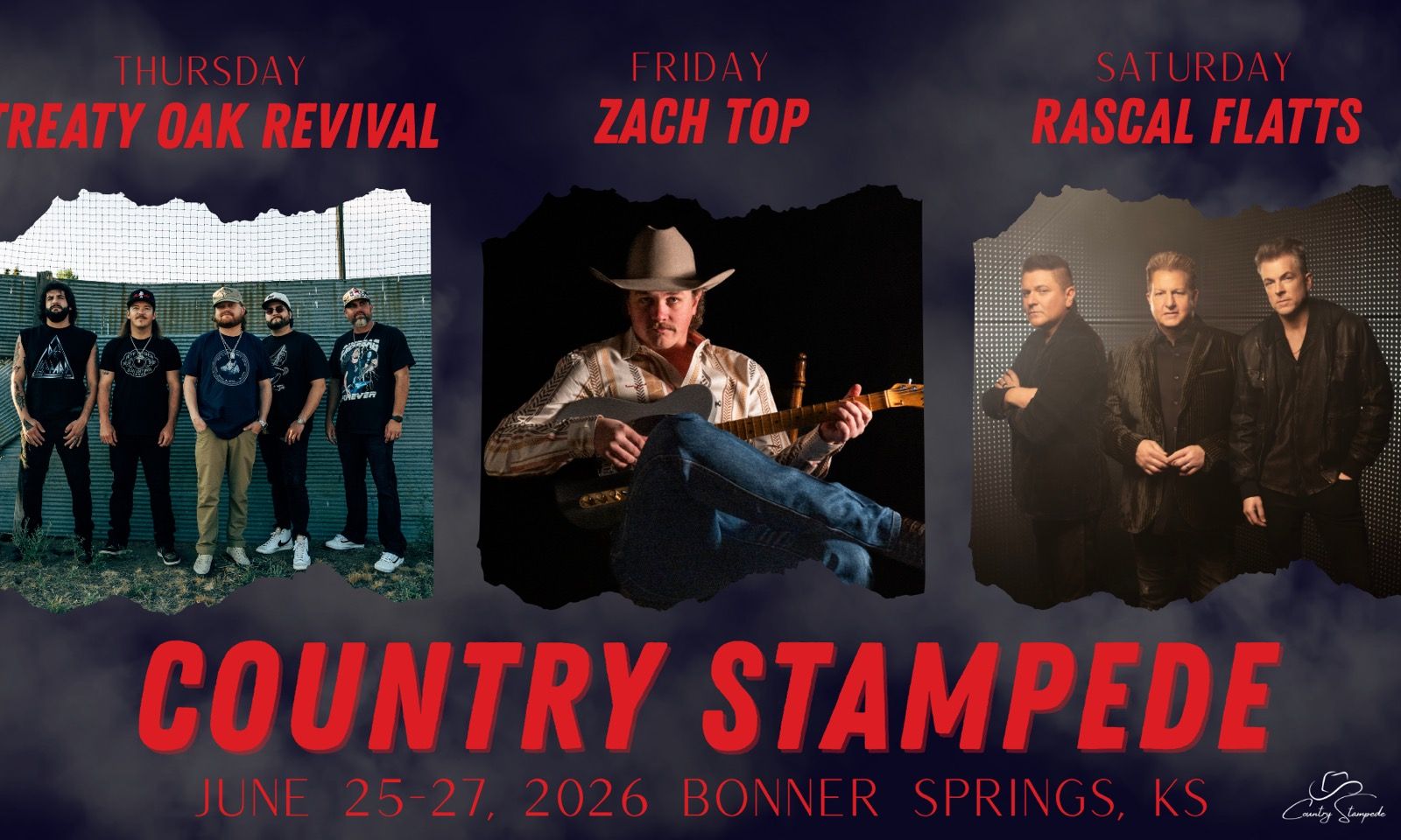 Country Stampede, official poster and event artwork