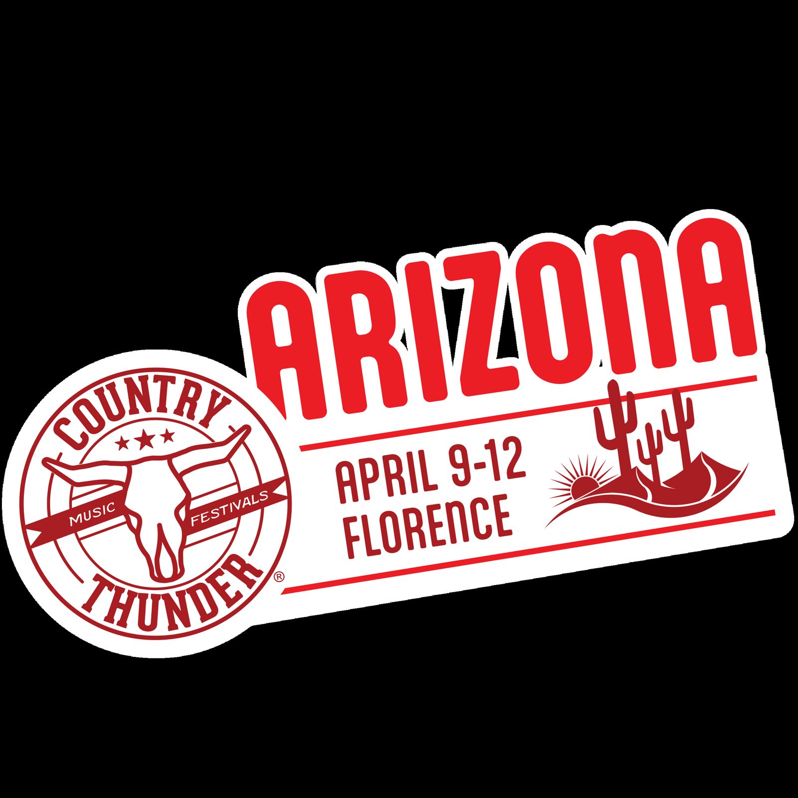 Country Thunder Arizona, official poster and event artwork