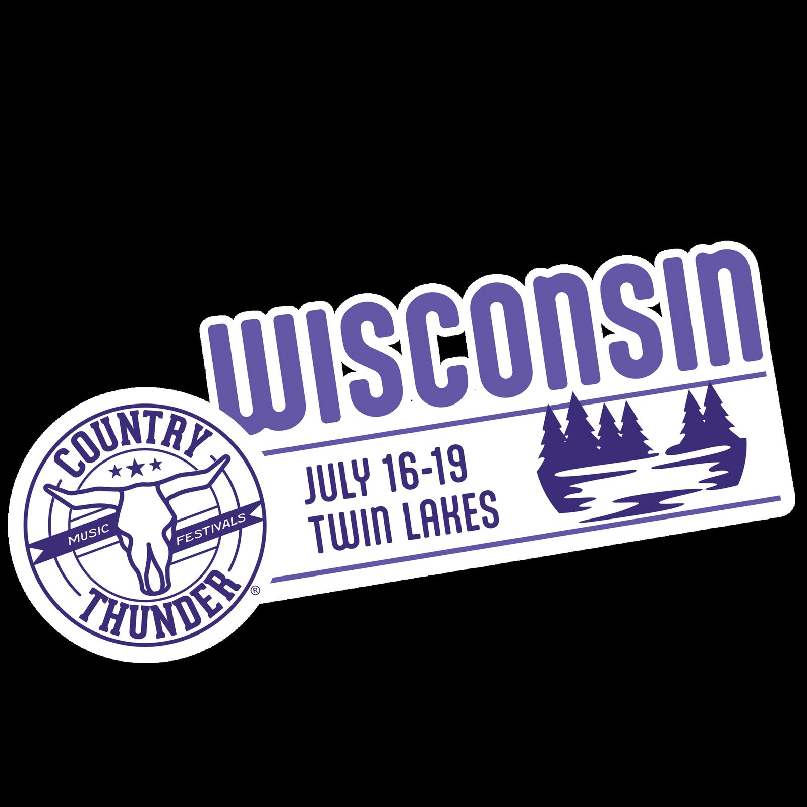 Country Thunder Wisconsin, official poster and event artwork