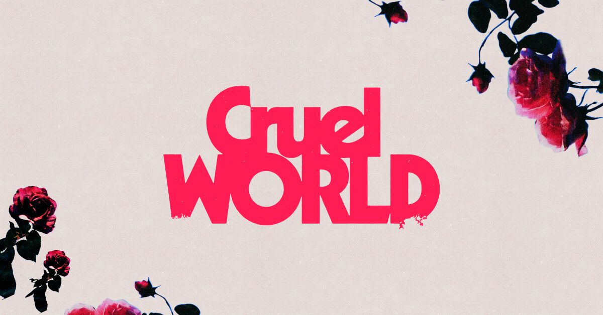 Cruel World Festival, official poster and event artwork