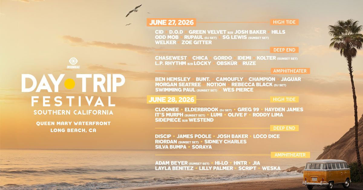 Day Trip Festival, official poster and event artwork