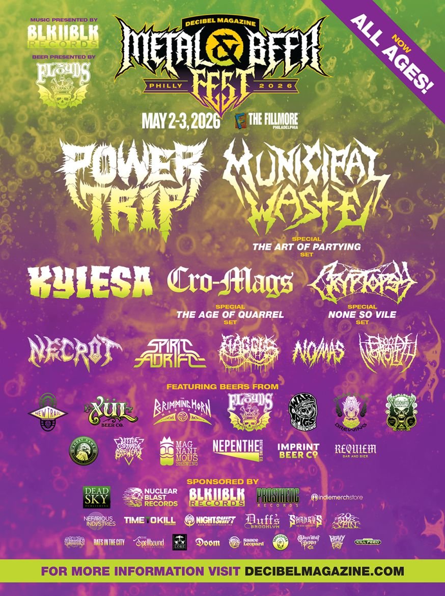 Decibel Magazine Metal & Beer Fest: Philadelphia — official poster and event artwork