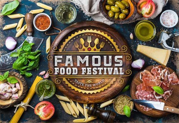 Famous Food Festival, official poster and event artwork