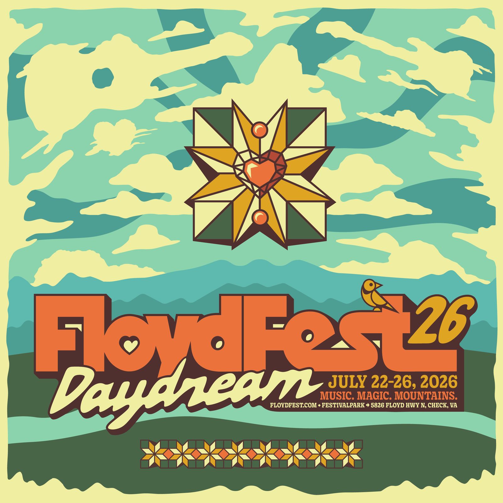 FloydFest, official poster and event artwork