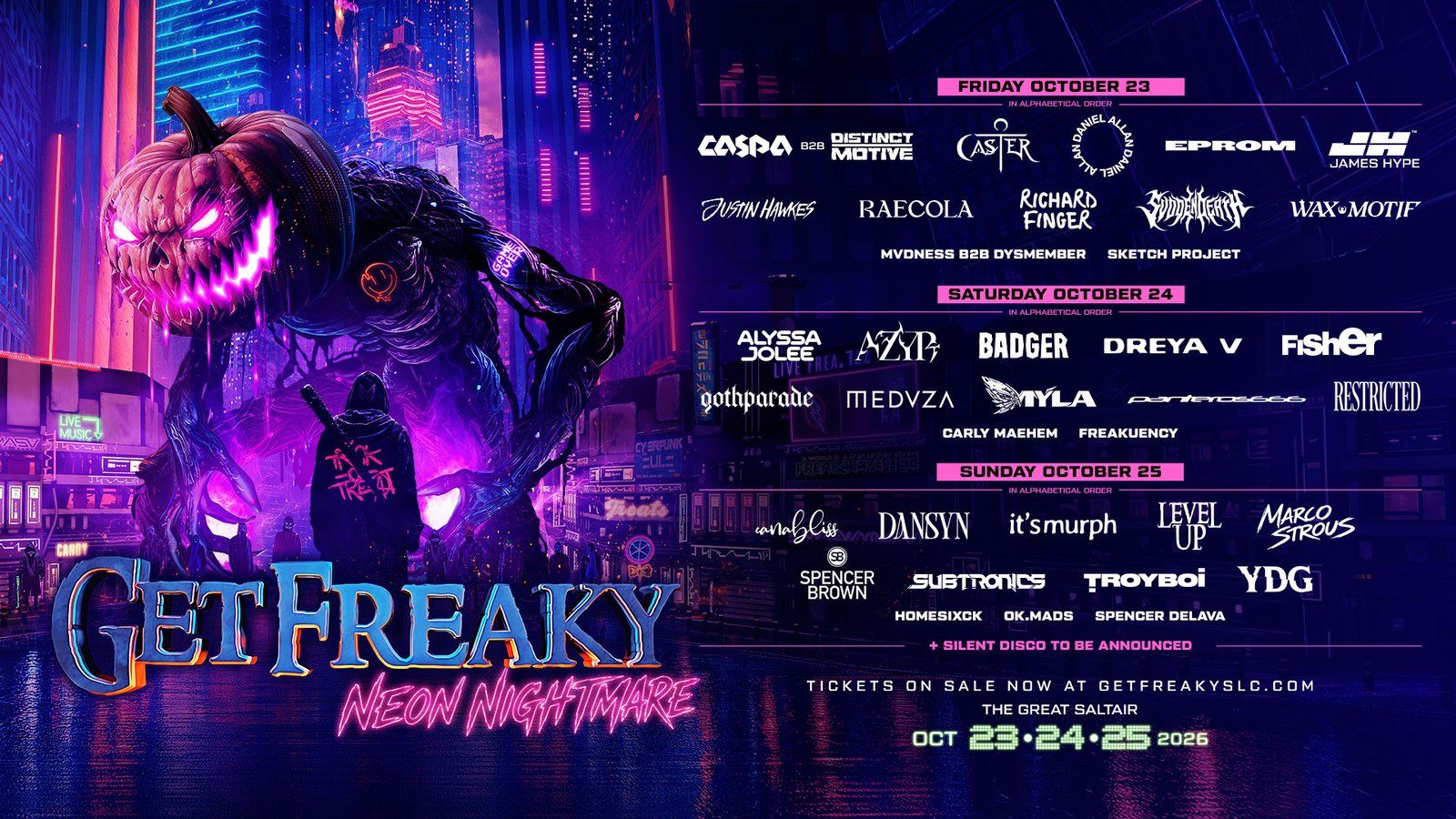 Get Freaky, official poster and event artwork