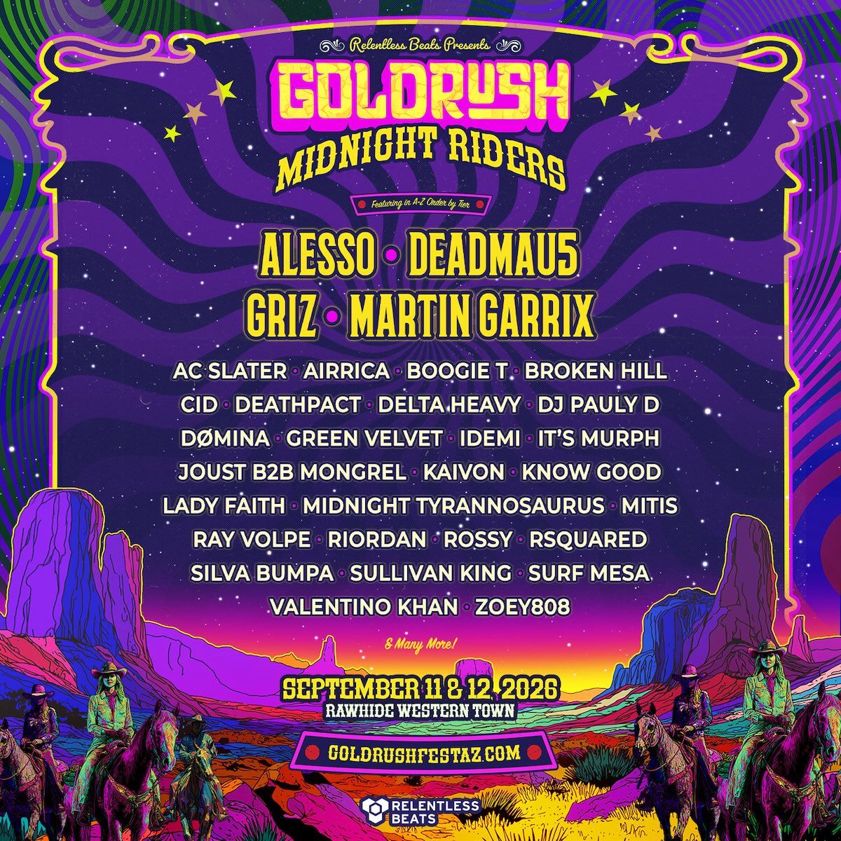 Goldrush Music Festival, official poster and event artwork