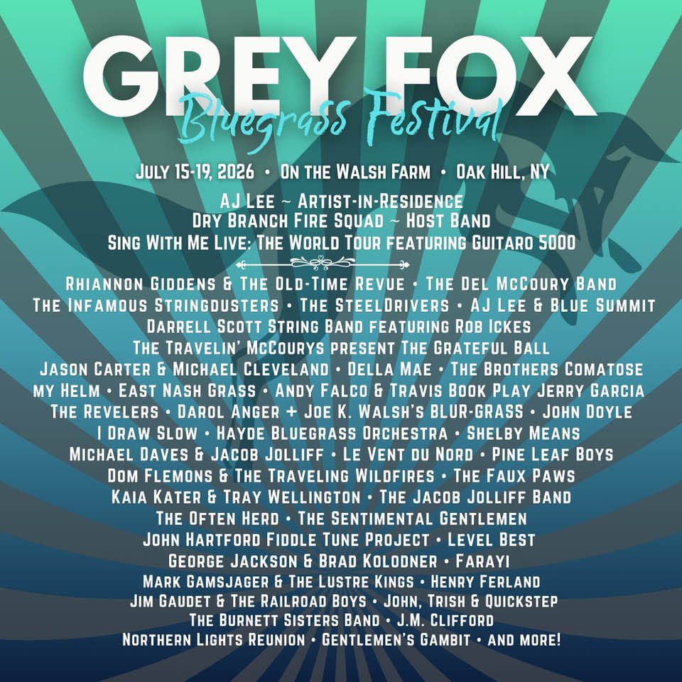 Grey Fox Bluegrass Festival, official poster and event artwork