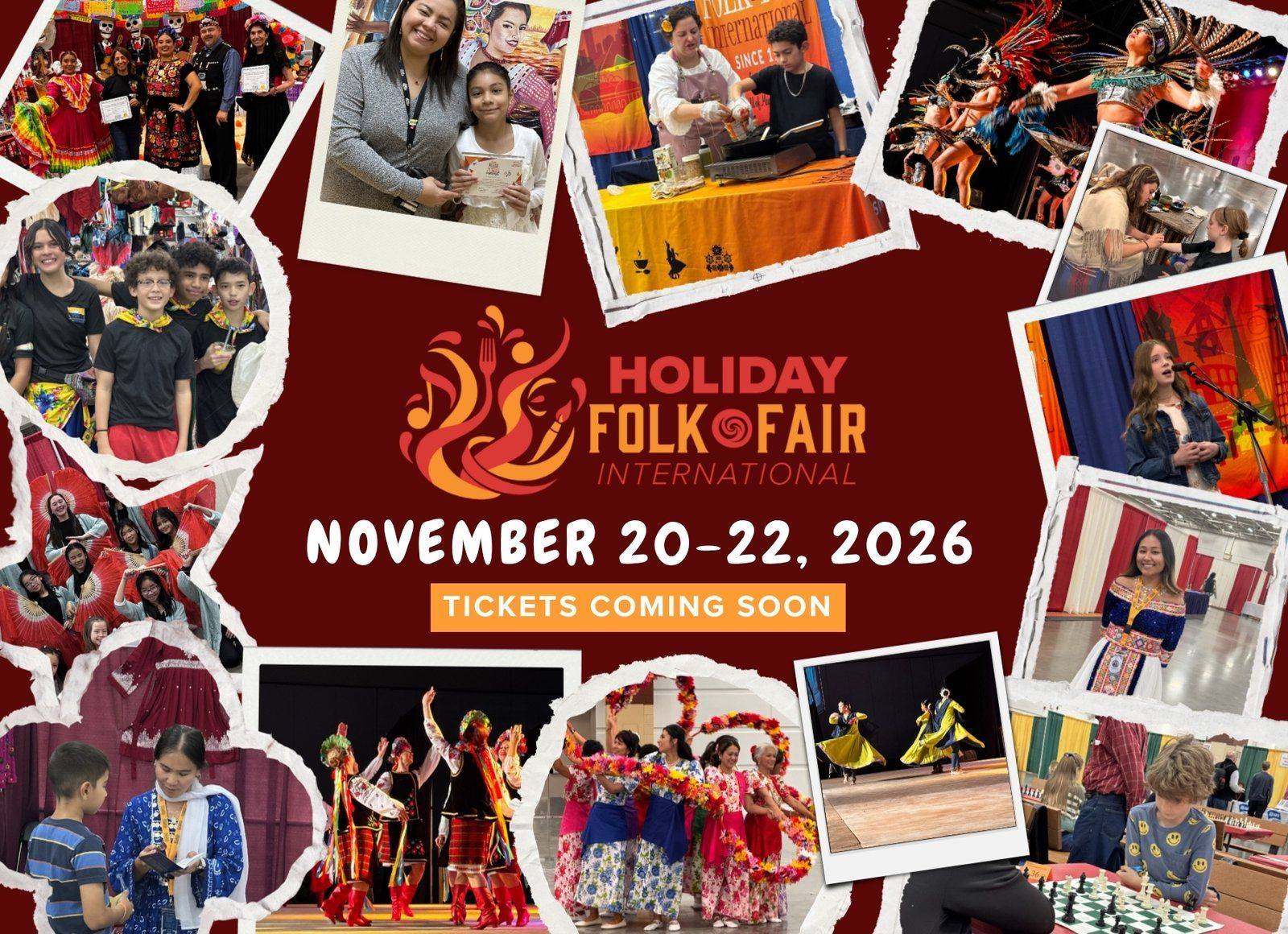 Holiday Folk Fair International, official poster and event artwork