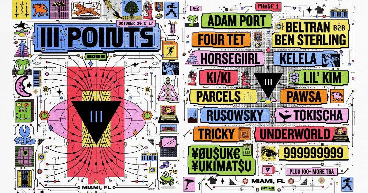 III Points, official poster and event artwork