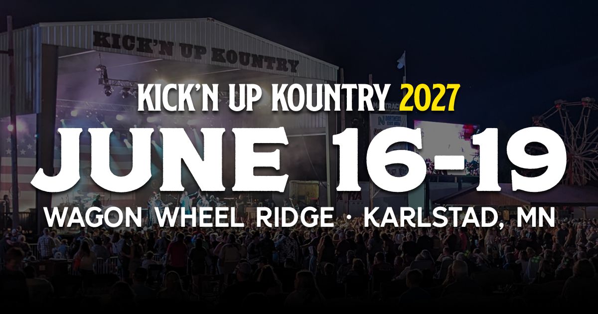 Kick'n Up Kountry Music Festival, official poster and event artwork