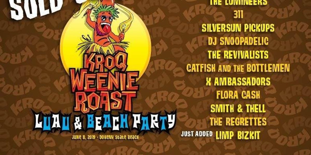 KROQ Weenie Roast, official poster and event artwork