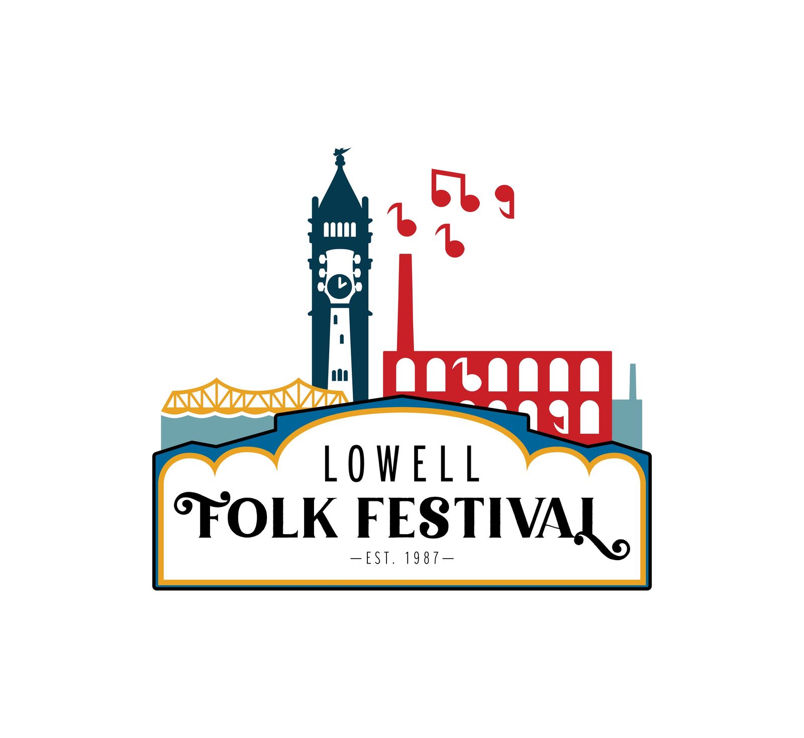 Lowell Folk Festival, official poster and event artwork