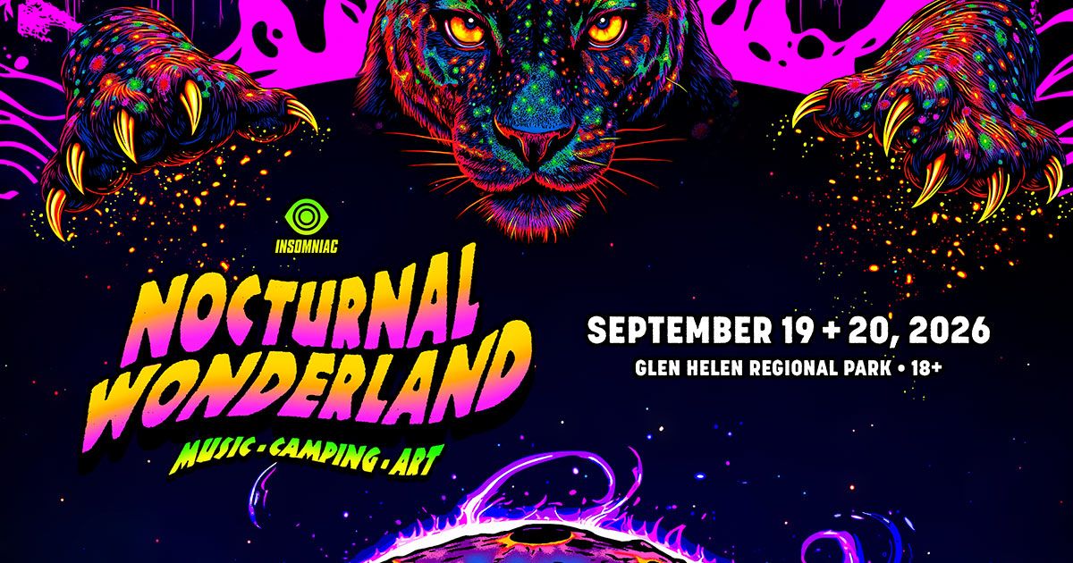 Nocturnal Wonderland, official poster and event artwork