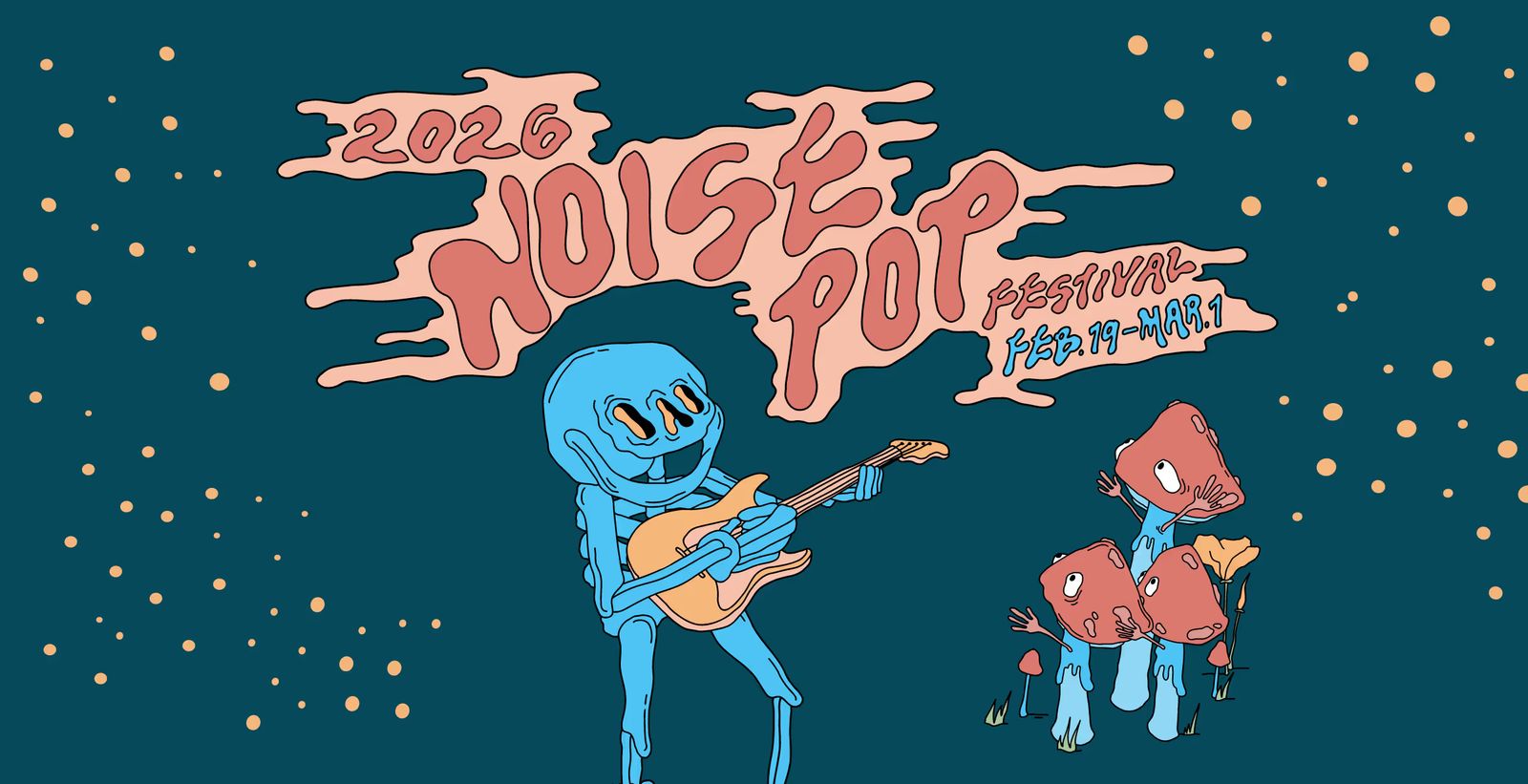 Noise Pop Festival, official poster and event artwork