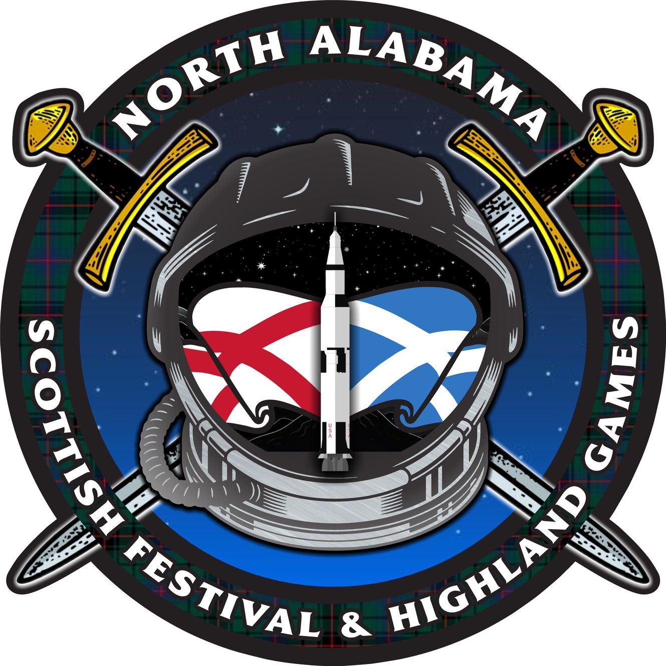 North Alabama Scottish Festival & Highland Games, official poster and event artwork
