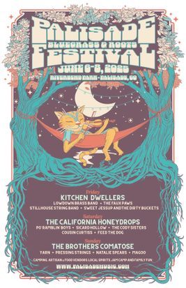 Palisade Bluegrass & Roots Festival, official poster and event artwork