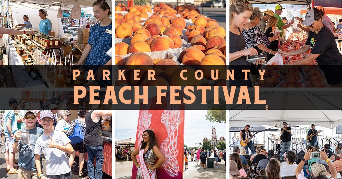 Parker County Peach Festival, official poster and event artwork