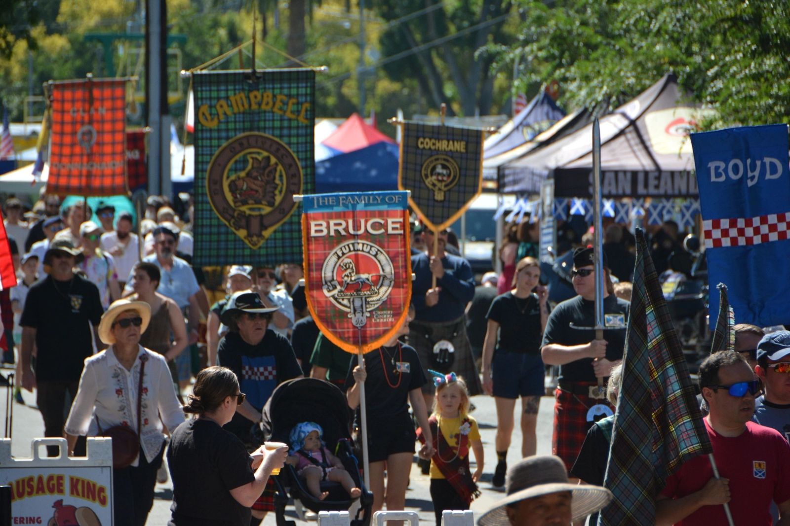 Scottish Highland Gathering & Games (Pleasanton), official poster and event artwork