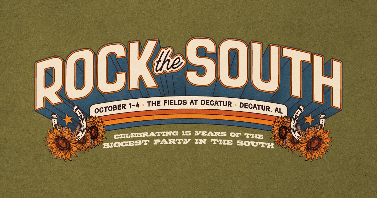 Rock the South, official poster and event artwork