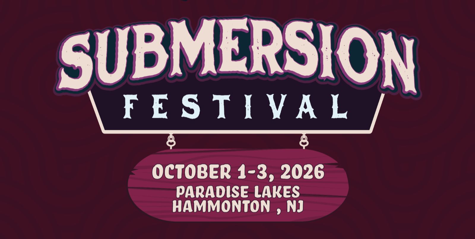 Submersion Festival, official poster and event artwork