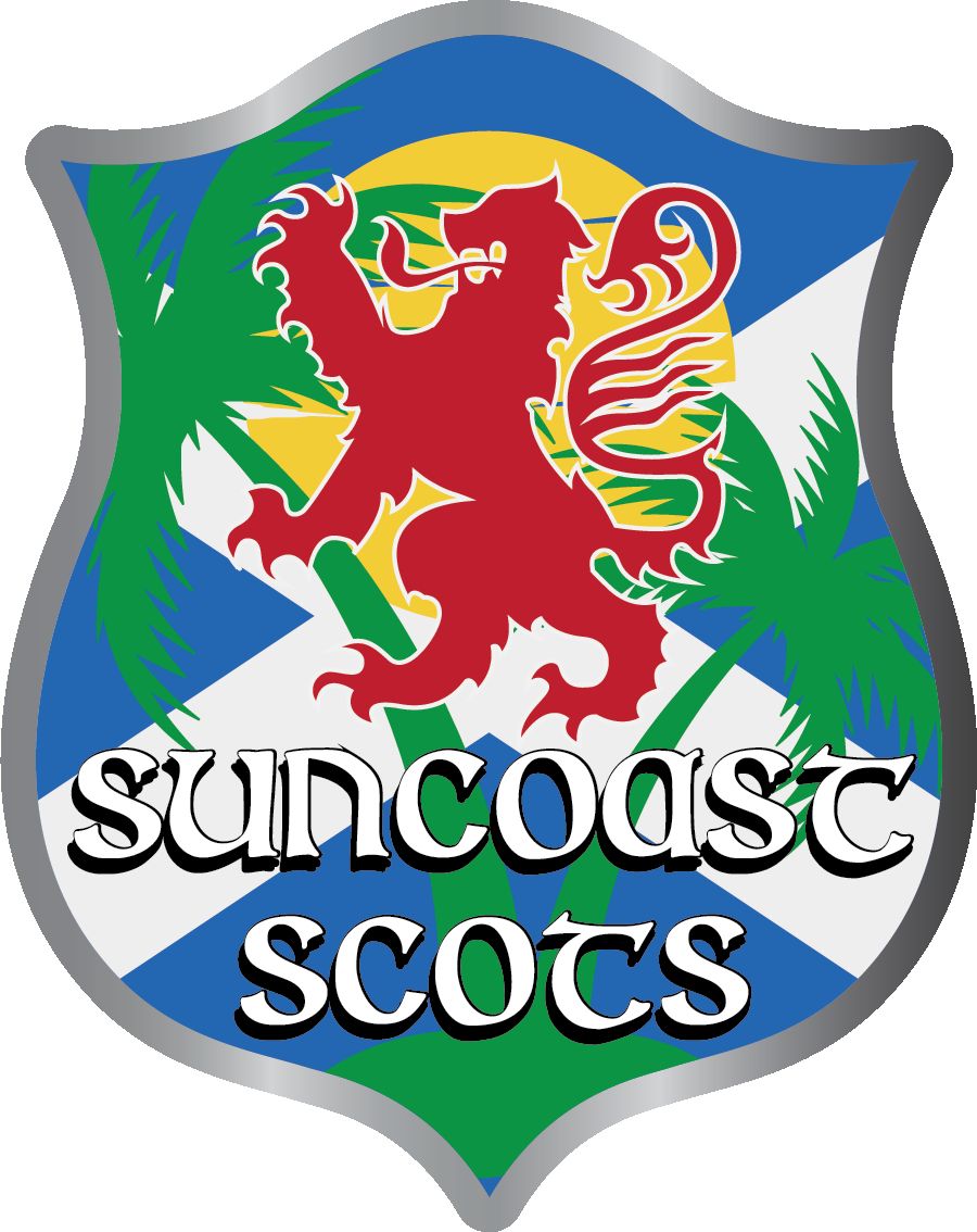 Suncoast Scots Scottish Highland Games & Celtic Festival, official poster and event artwork