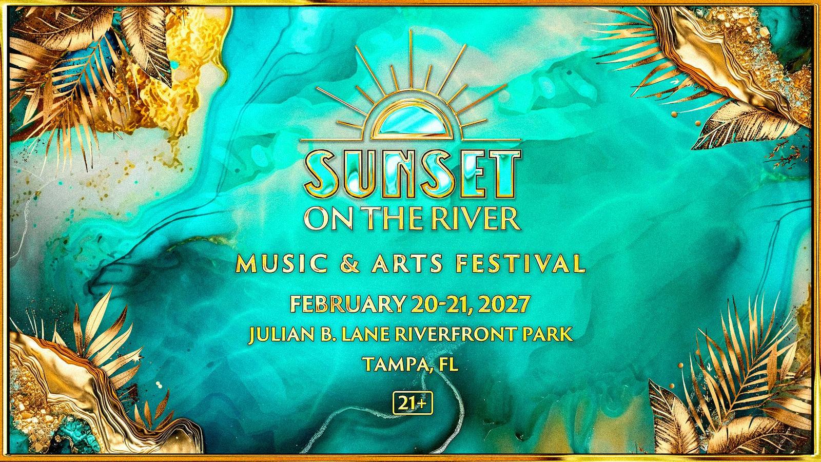 Sunset On The River, official poster and event artwork
