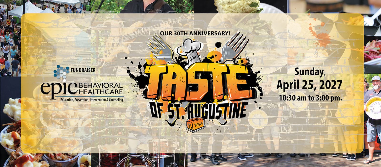 Taste of St. Augustine, official poster and event artwork