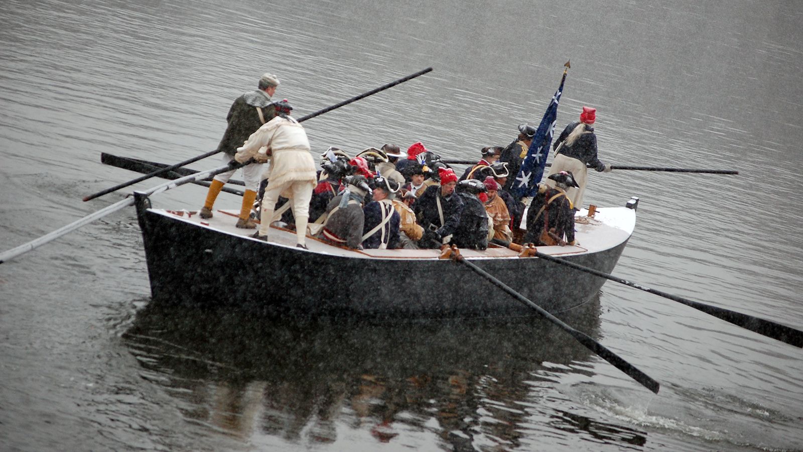 Washington Crossing the Delaware Reenactment, official poster and event artwork