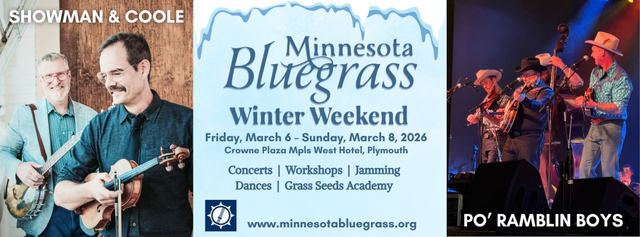 Winter Bluegrass Weekend, official poster and event artwork